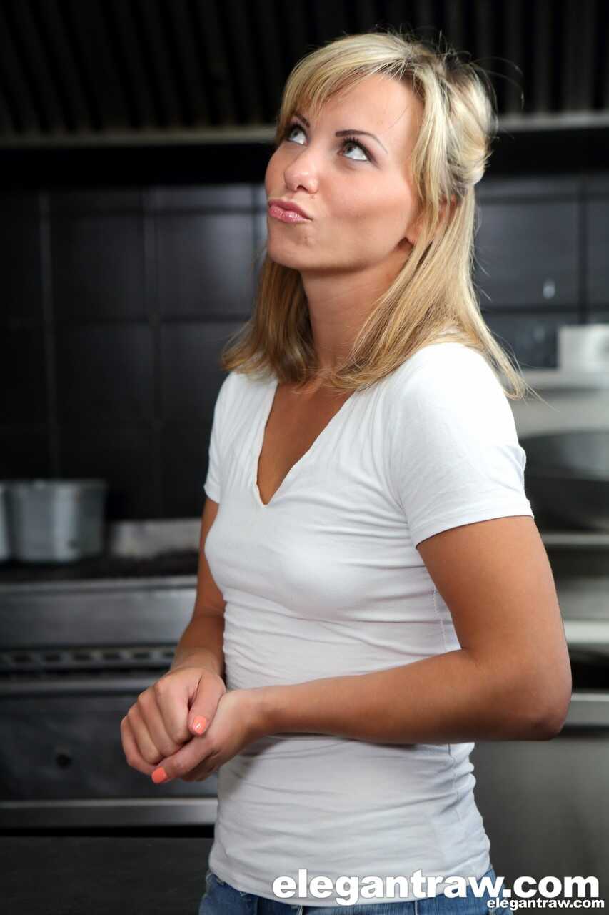 Busty Blonde Russian Alysa Gap Gets Double-Penetrated on the Kitchen Counter by MILFian Ian Scott - Alysa Gap, Ian Scott