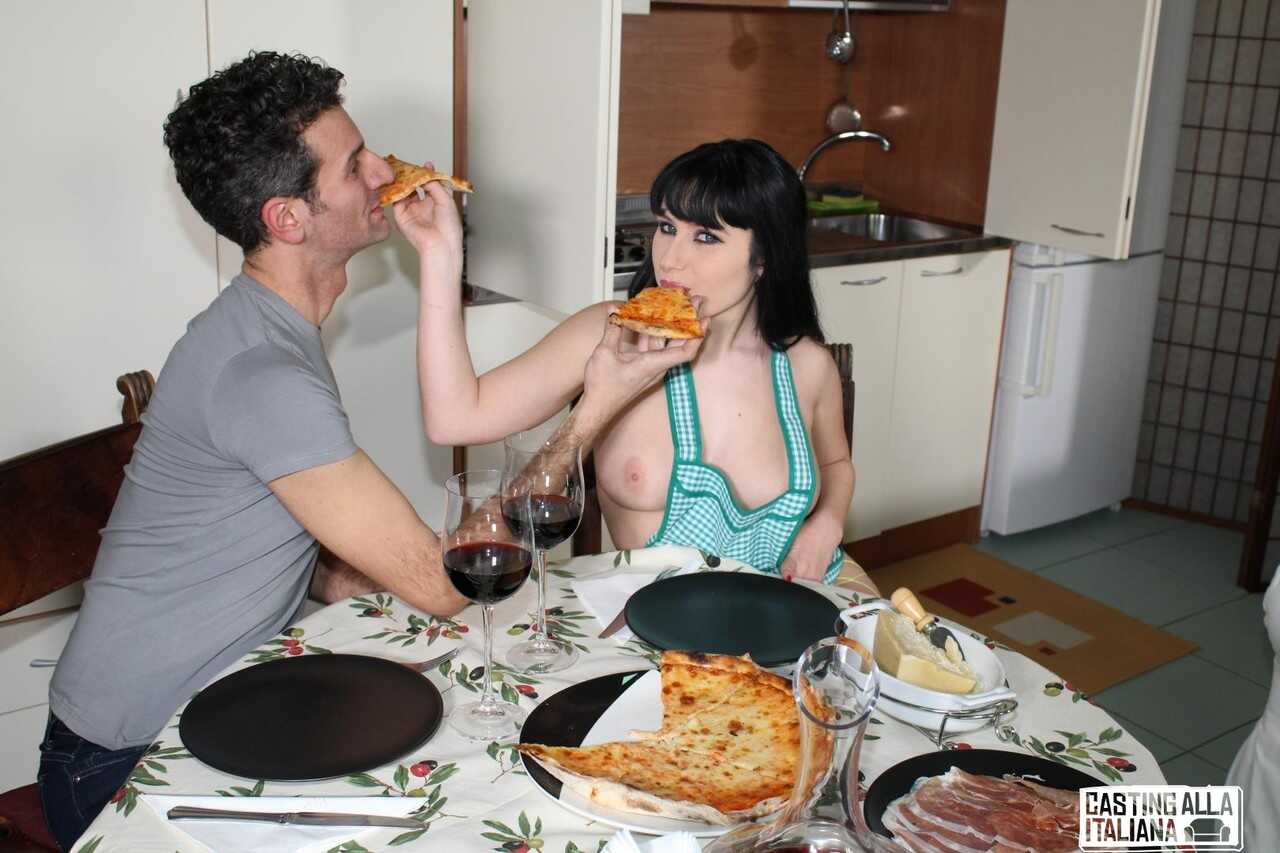 Curvy Italian Housewife Takes it in the Rear from Skinny Pizza Delivery Guy Alabor and Oara's First Anal Adventure - ...