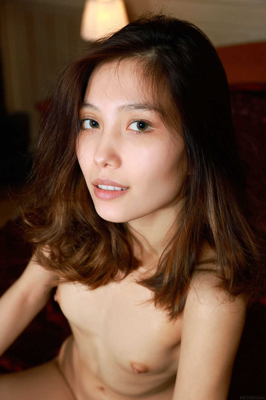 Anna Aki shows off her petite body as she strips naked in front of the camera for American Beauty! - Anna Aki