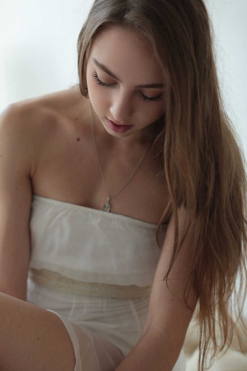Valery Leche Spreads Her Slim Brunette Body In A Solo, Upskirt No Panties Ass - Valery Leche