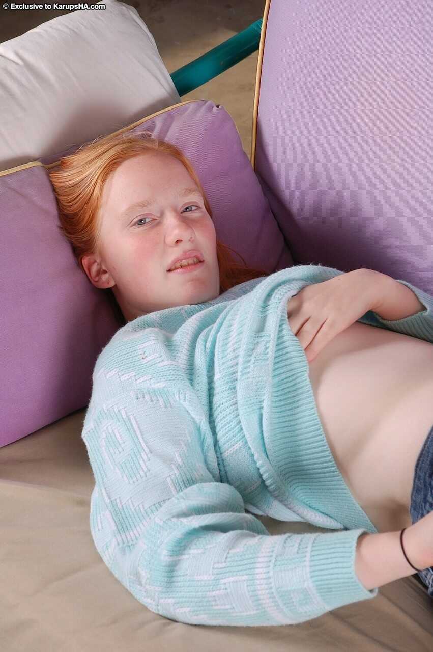 Shy Ginger Nymph Claire's Hairy Pussy and Tight Butthole Tease in Solo - Claire 3