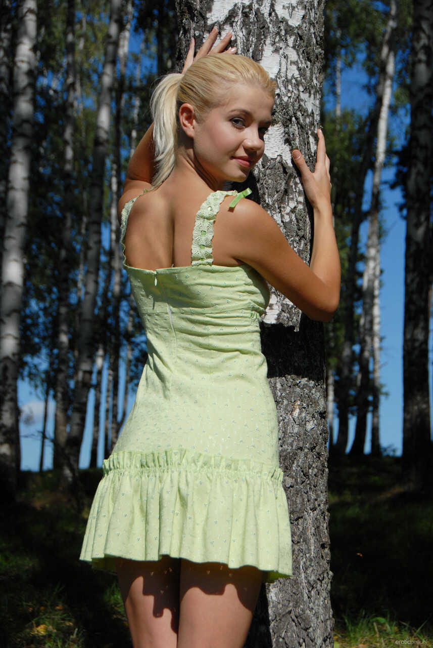Erotic Beauty Anastasiya B Exposes Her Small Perky Tits and Skinny Petite Body in a Tight Dress for an Outdoor Adventure -...