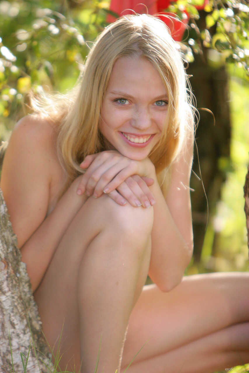 Blonde Polly A's Hairy Teen Nudist Erotic Beauty