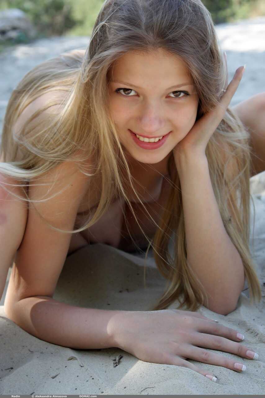 Domai Nadin's Flat-Chested Tan Line Adventure with the Hottest Teen Nudist! - Nadin