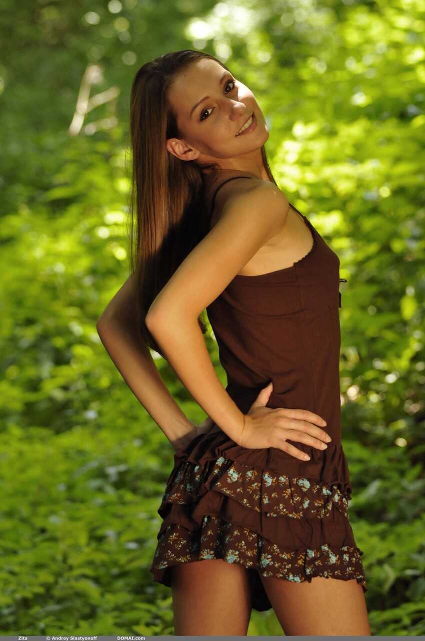 Zita's Skinny Teen Ass Exposed in the Forest: A Tiny Ass and Sexy Panties Adventure - Zita