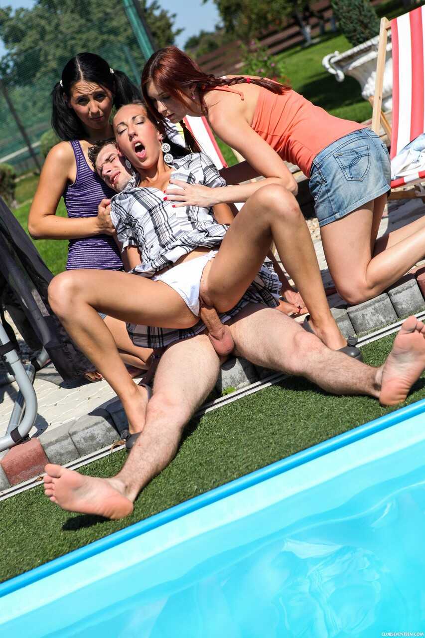 Insatiable Orgy: Blowjobs, Threesomes and Friends with Benefits (starring Bella D., Brigit, Lussy A. and Simone H.)- Outdo...