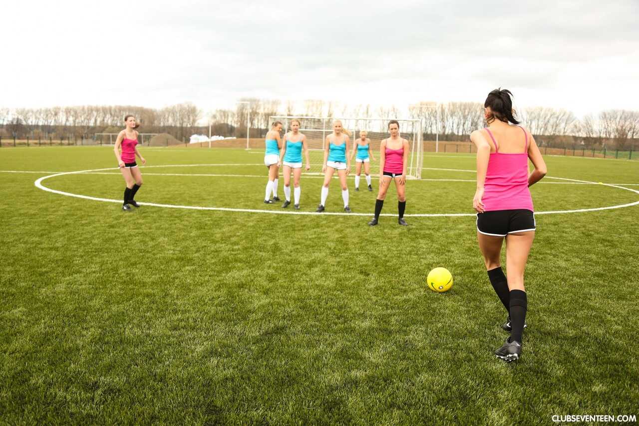 The Blonde Teen Strips! Bailey, Cayla and the Soccer Posse - Bailey, Cayla Lyons, Lilly P, Naomi I, Nessy, Tess C, Vanessa...