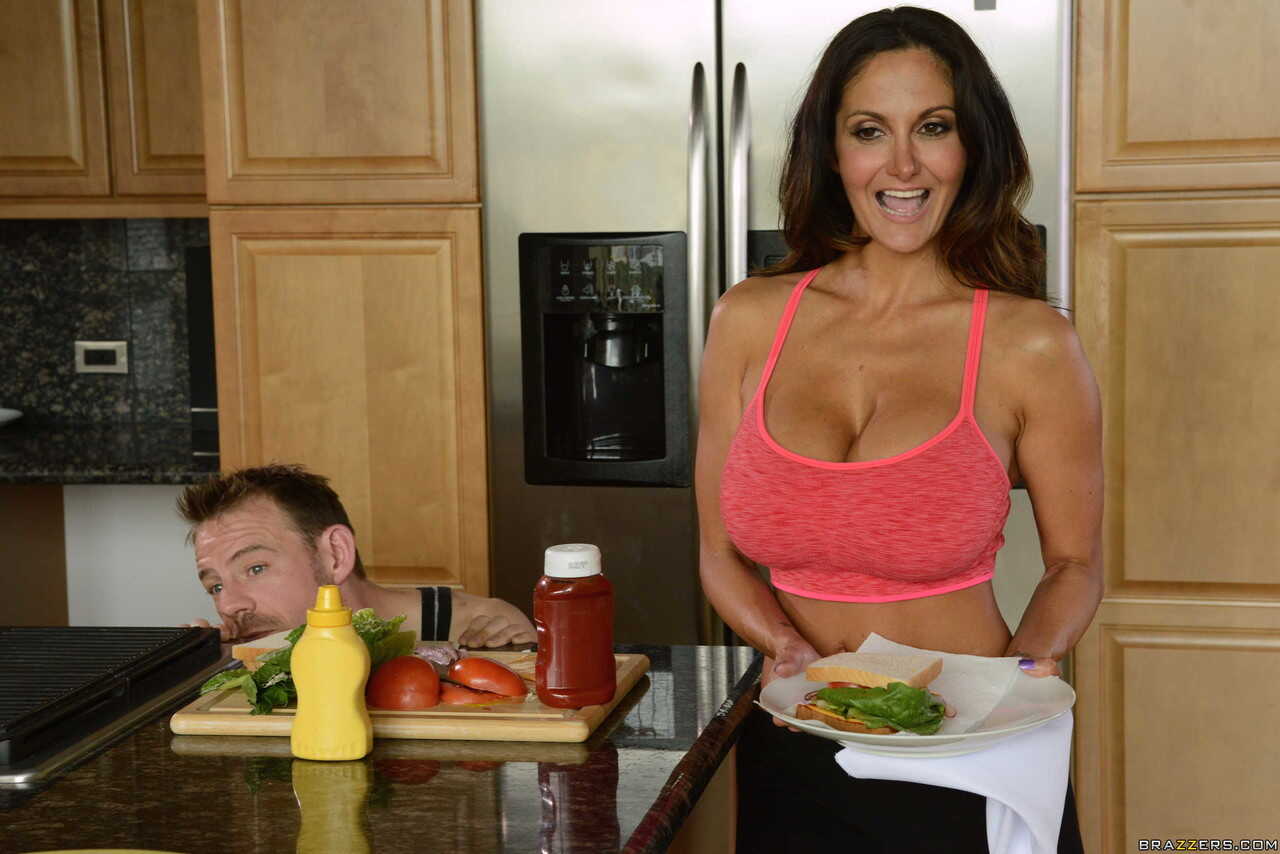 The Naughty MILF Ava Addams Gets DP'd by Two Well-Endowed Men While Wearing Skintight Leggings