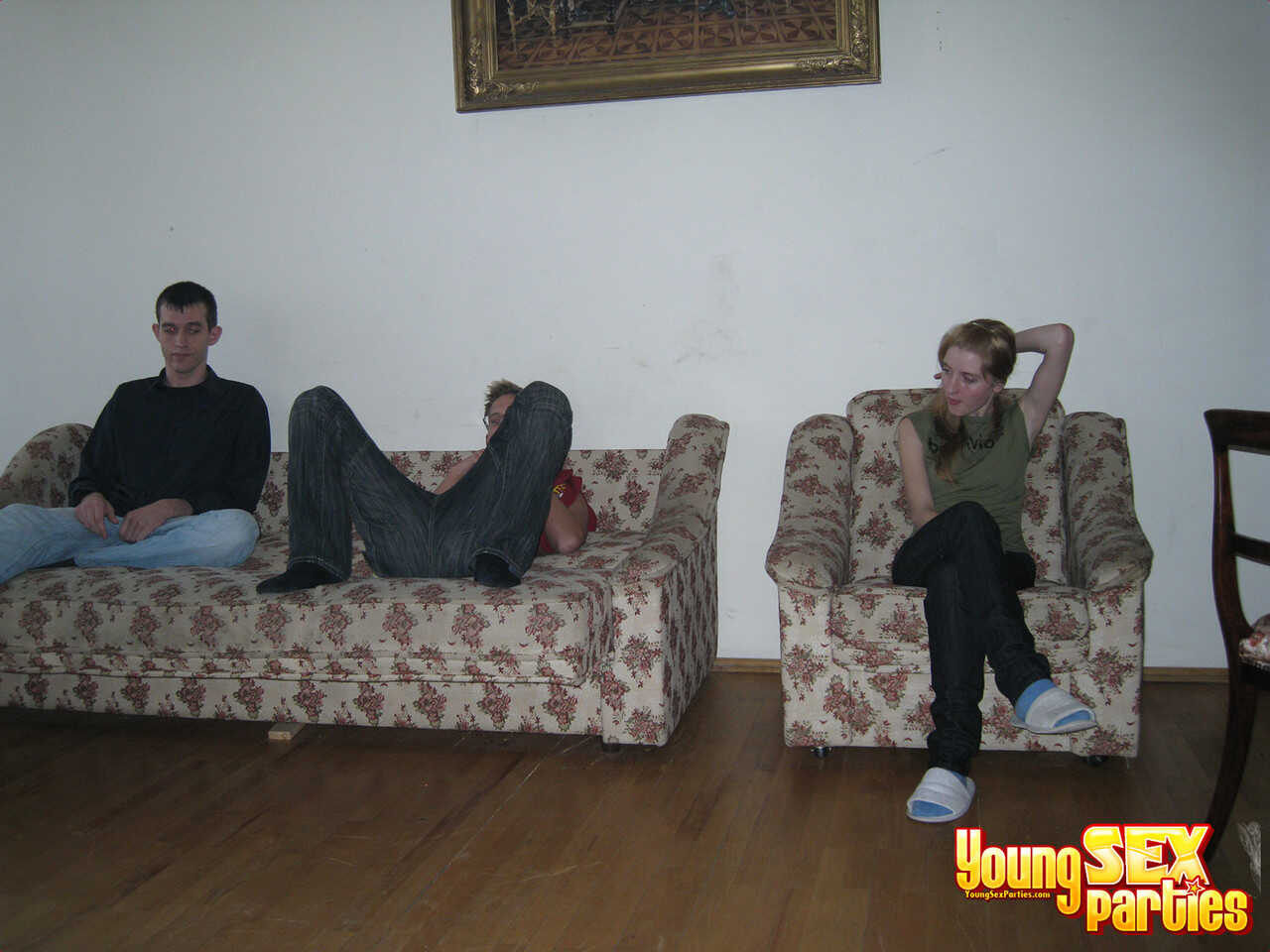 Skinny teen Nadin gets a doggystyle pounding in a steamy threesome with ginger-haired Oliver and muscular Roy - Ginger Nad...