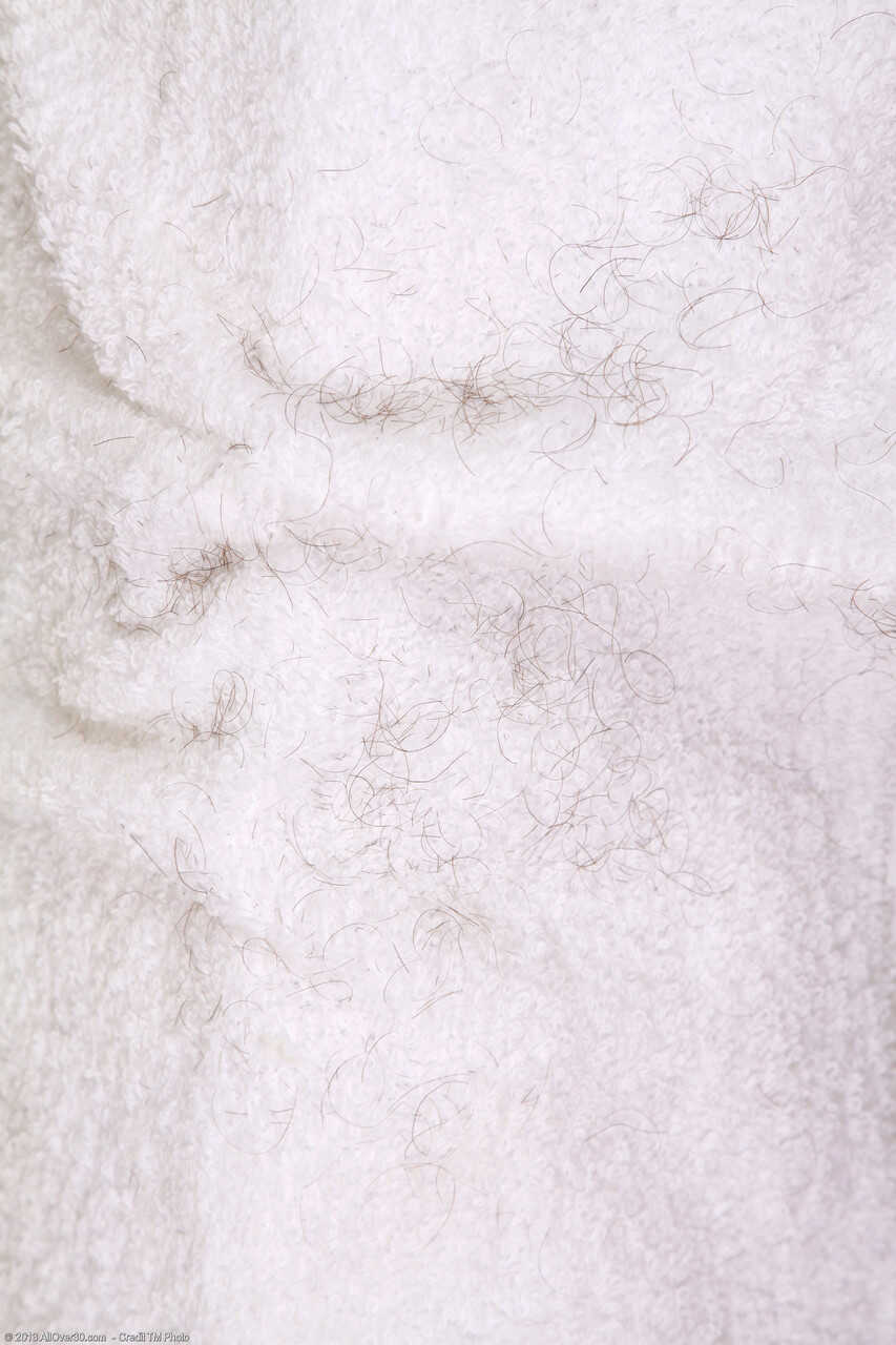 Sweet mature Silva Storey's hairy treasure: shaving her armpits and showcasing her luscious, natural pussy - Silva St...