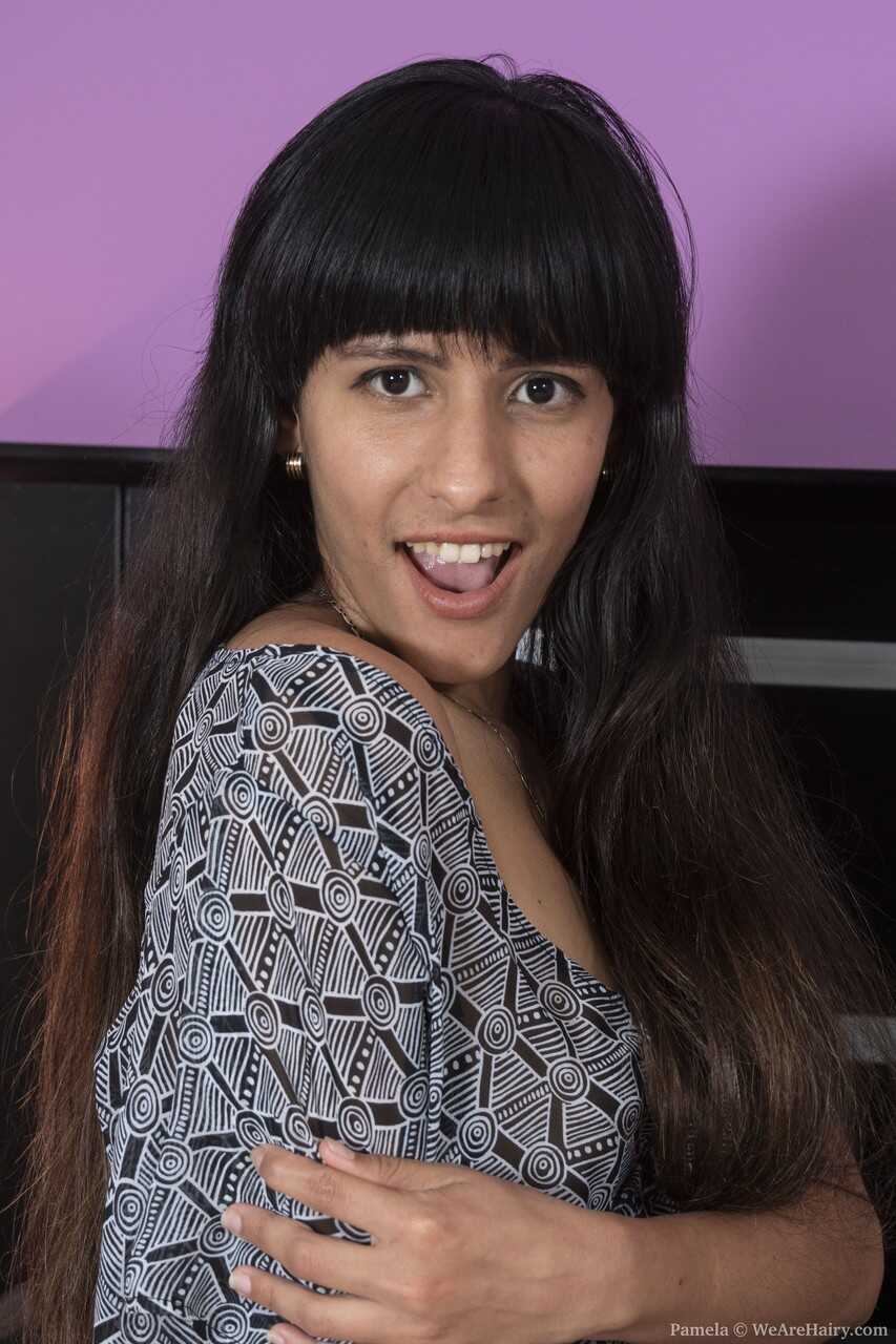 Tattooed amateur Pamela's hairy pussy gets covered in cum! - Pamela