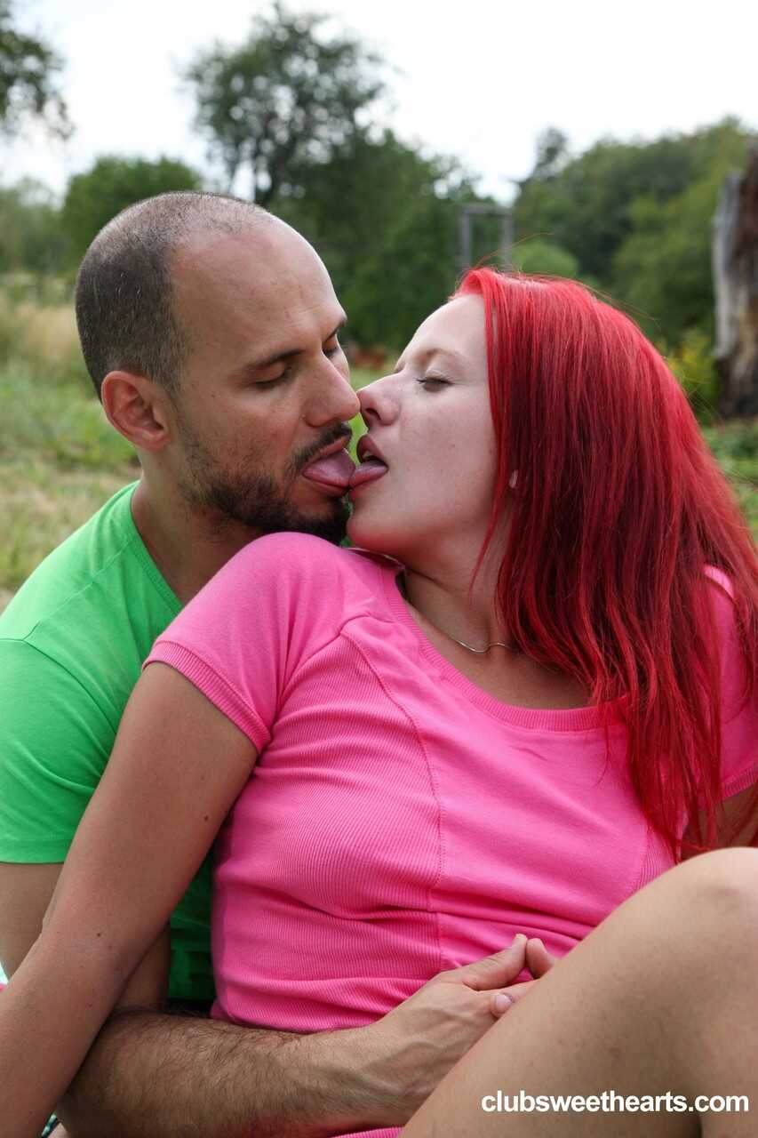 Redheaded Teen Tiffany Love Gets Pounded in a Field by a Surprising Stranger - Tiffany Love