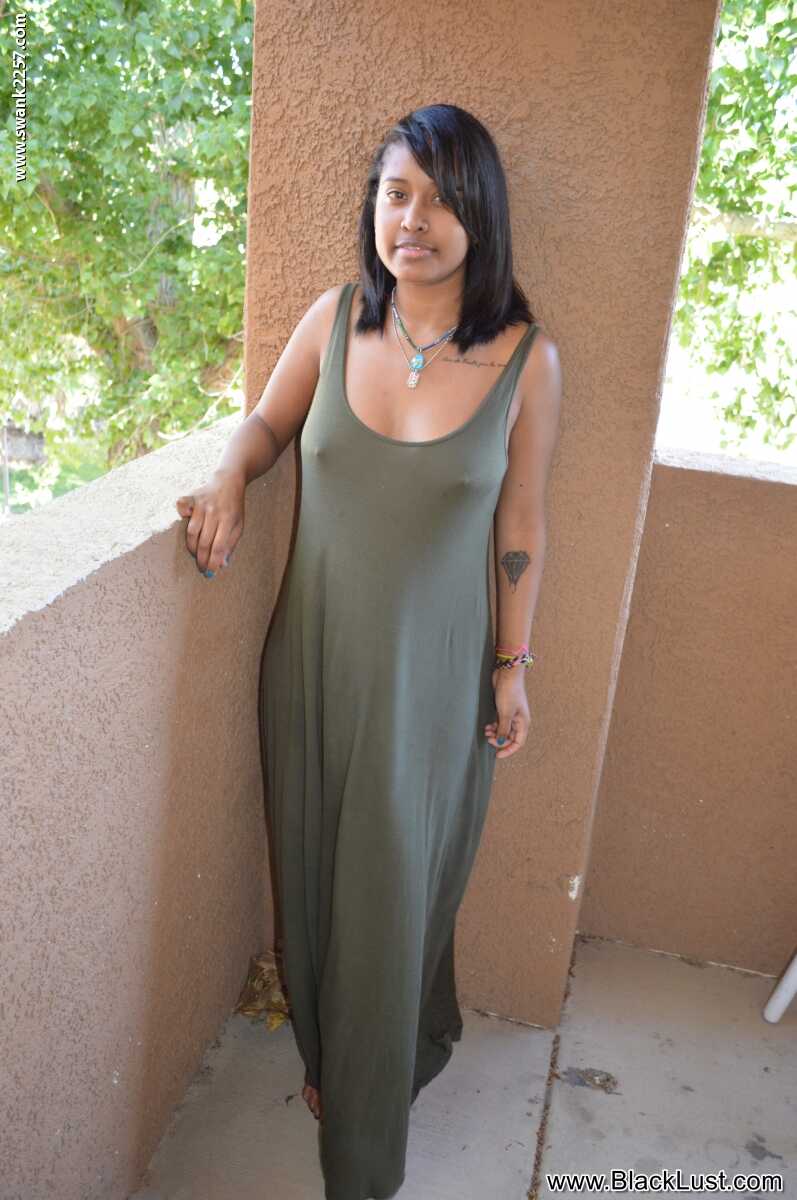 Diana Braset's Natural Exposure: Desi Ebony Girl Unveils her Hairy Cunt on the Terrace - Diana Braset