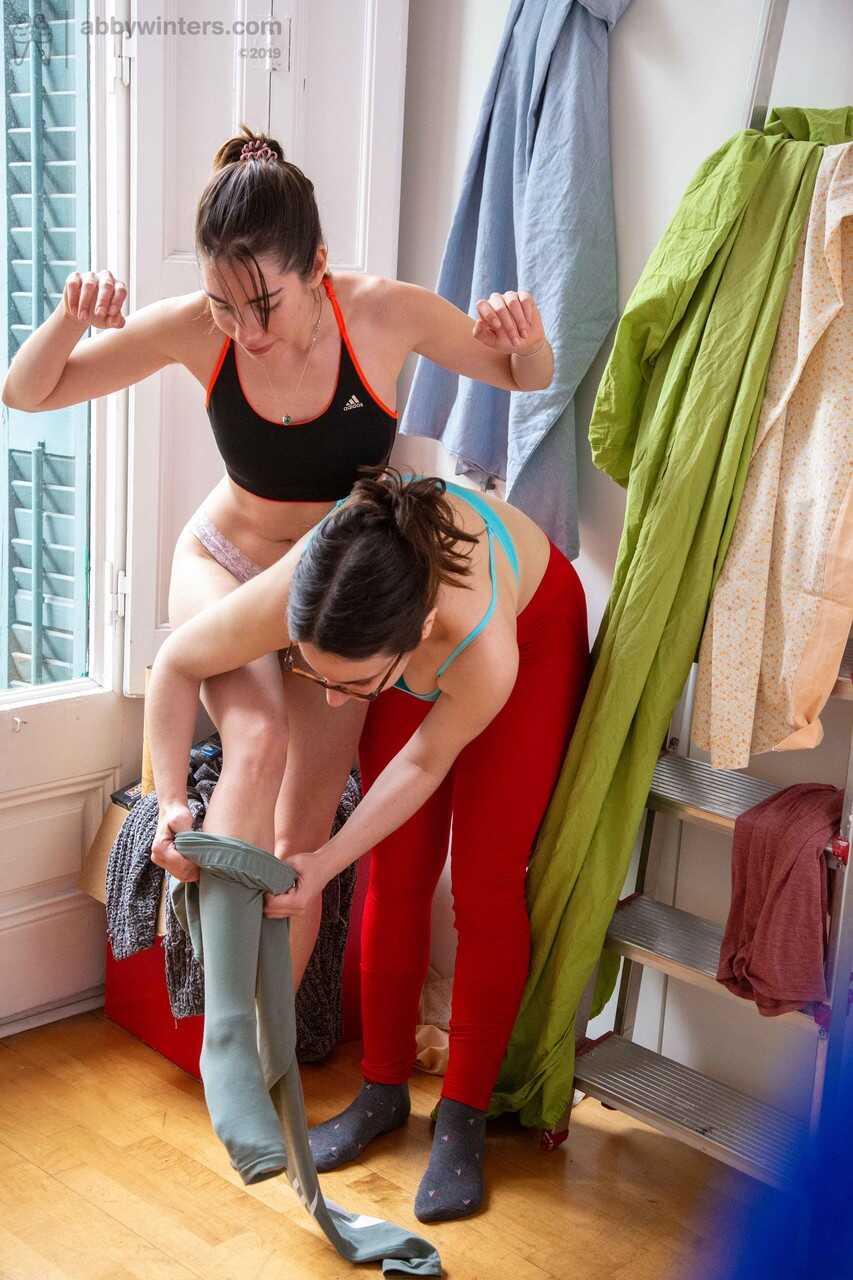 Nerdy Teens Lucia M and Paola G Get Hairy while Dressing and Undressing - Lucia M, Paola G