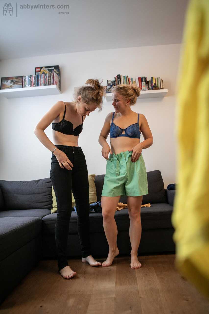 Petite Teens Caisa and Rose K Dressing Together: A Voyeuristic Journey Into Their Hairy Lesbian First Time - Caisa, Rose K