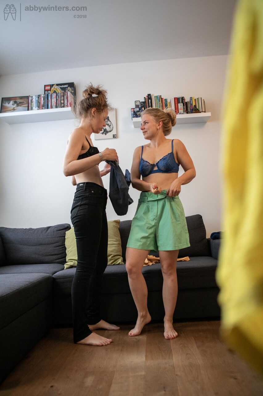 Petite Teens Caisa and Rose K Dressing Together: A Voyeuristic Journey Into Their Hairy Lesbian First Time - Caisa, Rose K