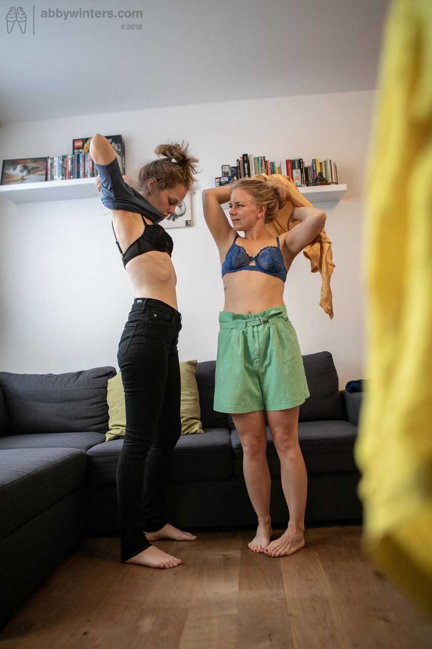 Petite Teens Caisa and Rose K Dressing Together: A Voyeuristic Journey Into Their Hairy Lesbian First Time - Caisa, Rose K
