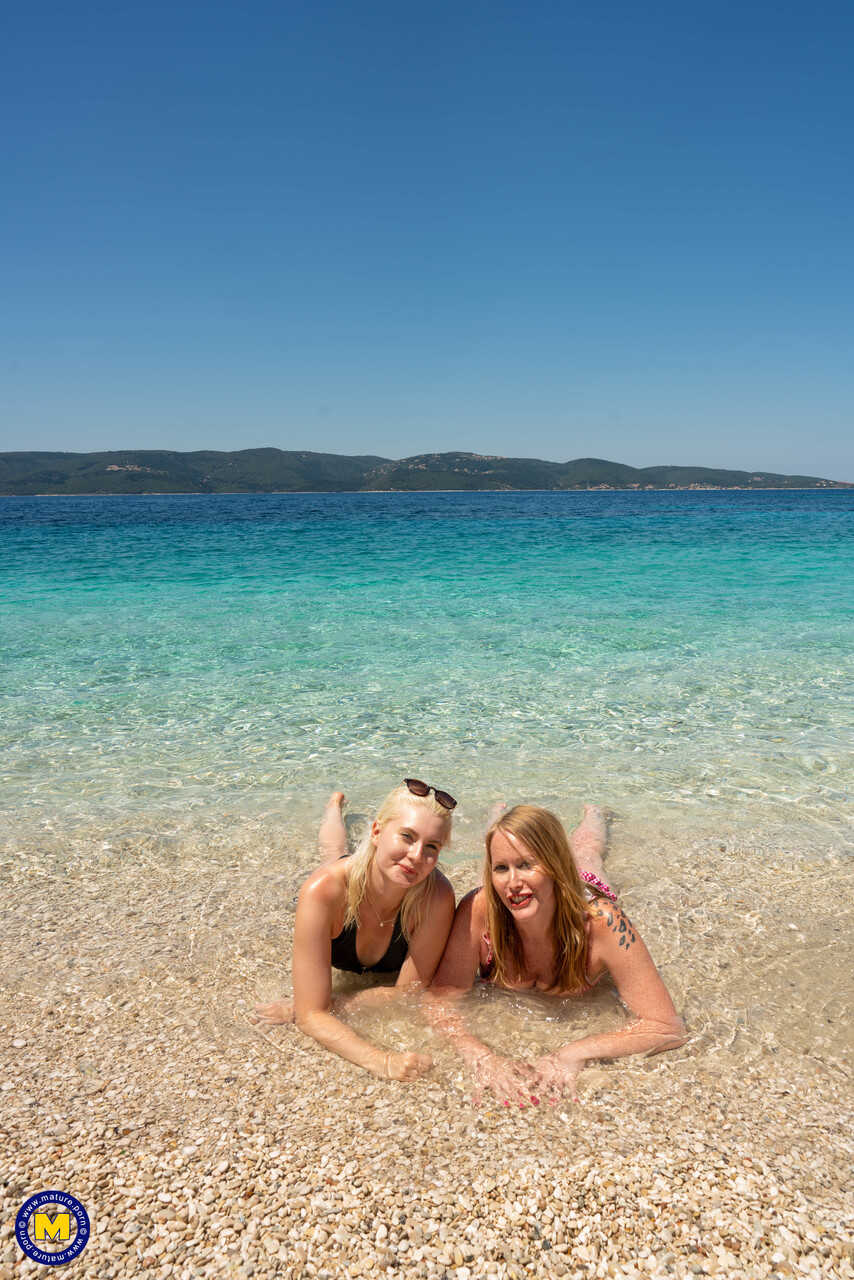 Beach Booty Babes: Mackenzie and Miss Melissa Get Naughty on the Sand!