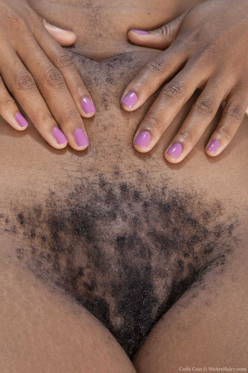 Ebony with Dreads Carla Cain Shows Off Her Big Ass and Hairy Pussy in a Solo - African