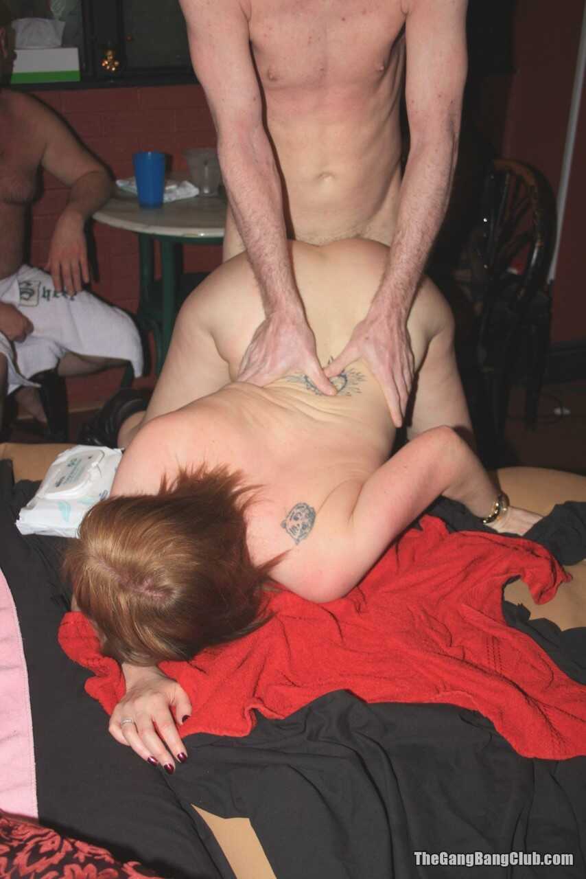 Becky's Naughty Adventure: A Gangbang-lover in Nylons Gets Cunnilingus and Takes Multiple Cumshots on her Tits - Becky
