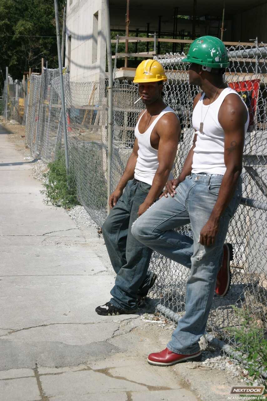 Ebony construction workers Scorpio & Tone fuck a black businessman in a 3some Interracial Gay BBC Gay Monster Cock Gay...