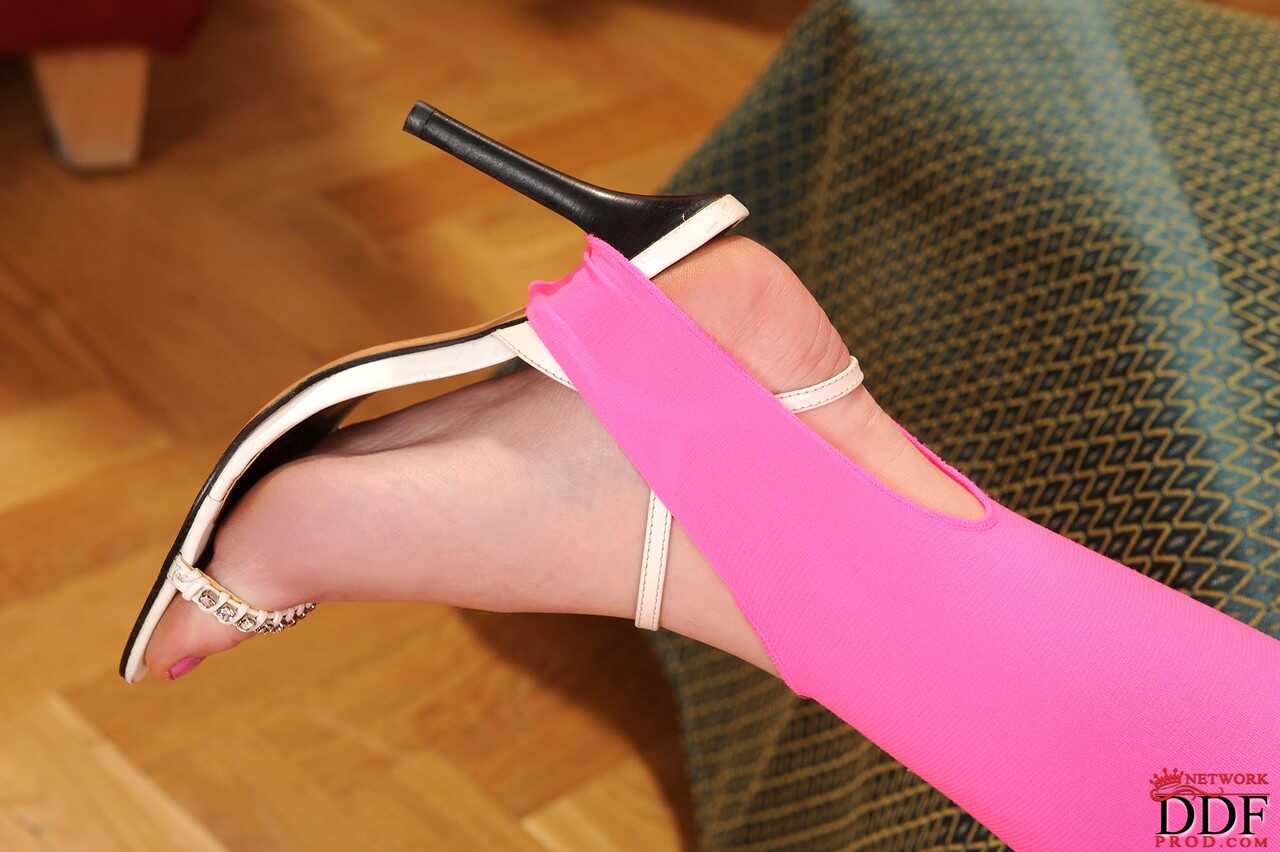 Czech Hottie Abigaile Johnson's Tight Pussy and Sexy Feet are Licked and Dicked by a Big Cock - Abigaile Johnson