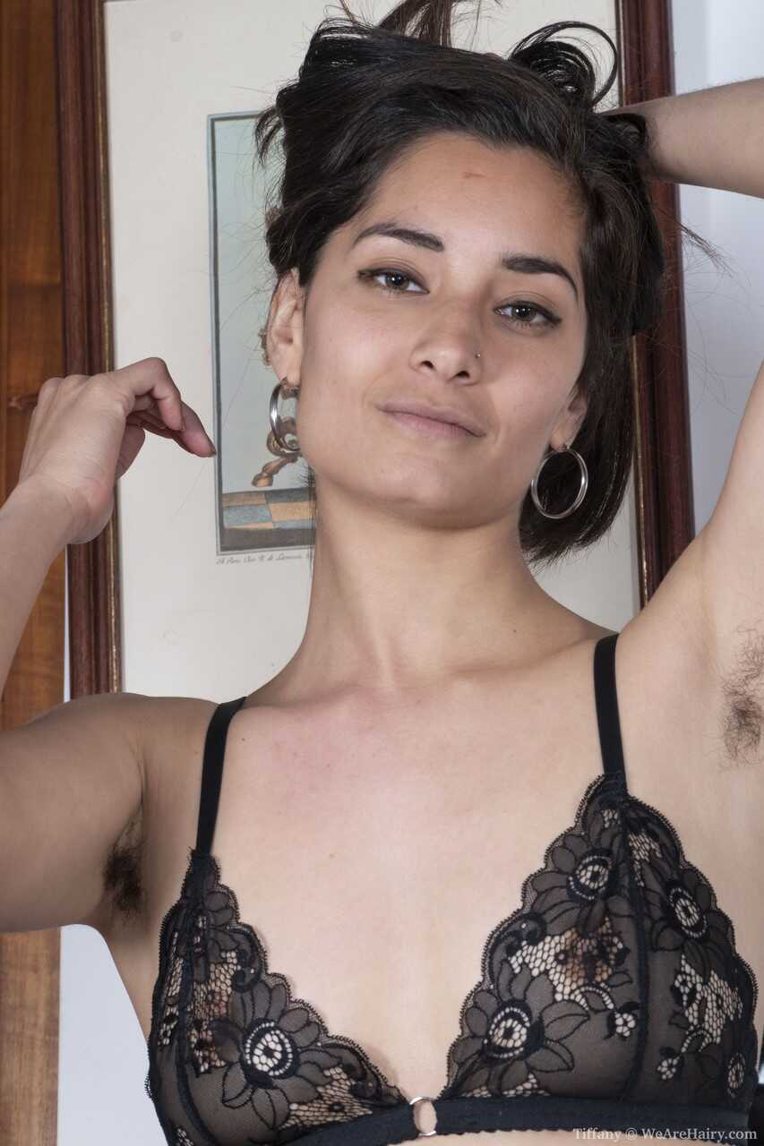Tiffany's Hairy Treasure: The Amateur Hottie Bares Her Bushy Body and Lace Lingerie - Tiffany