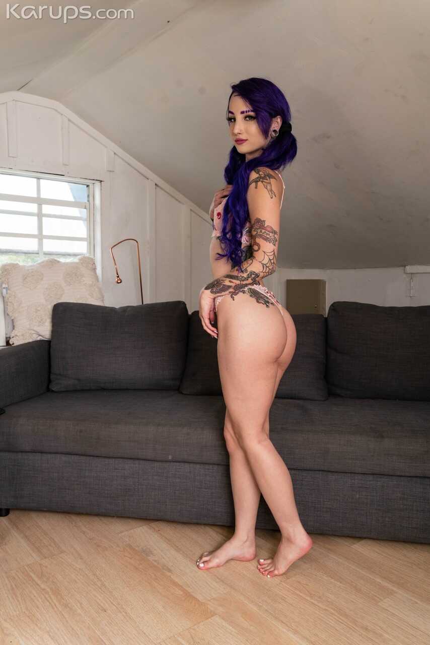 Blue-Haired Val Steeles’ Twisted Tattooed Twin Sluts