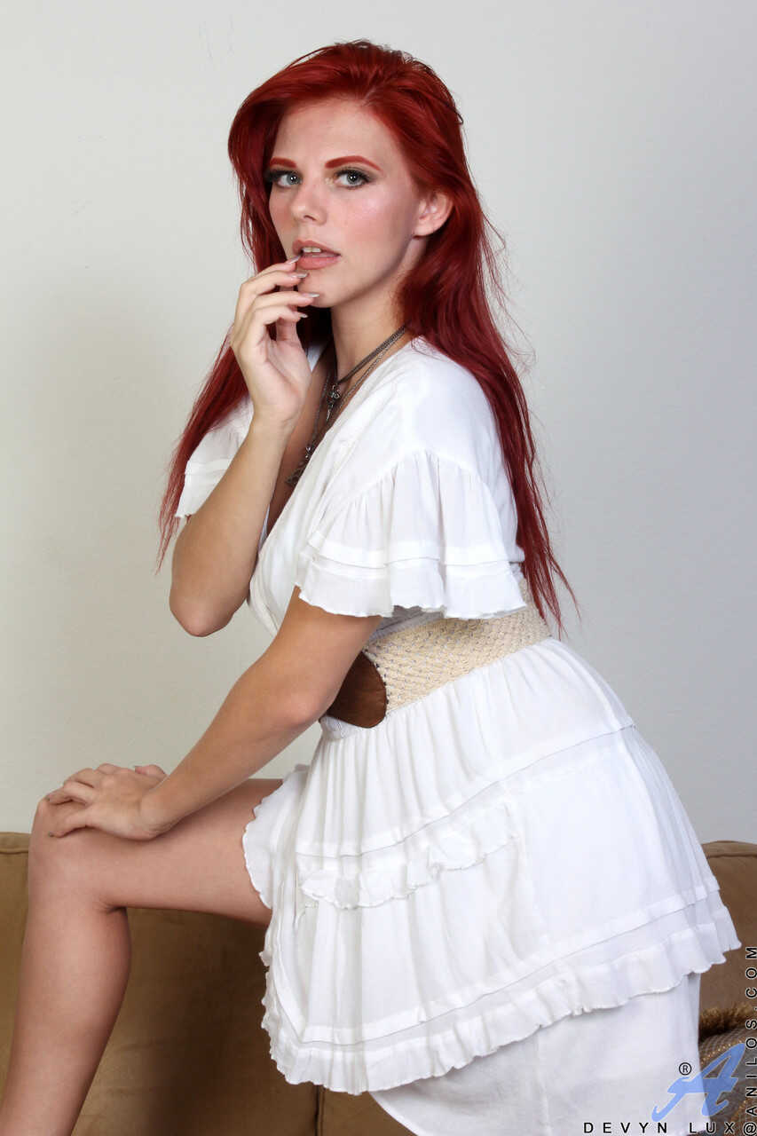 Devyn's Tan Lines: A Redheaded MILF with a Beaver for Her Devyn Lux-loving Fans - Devyn Lux