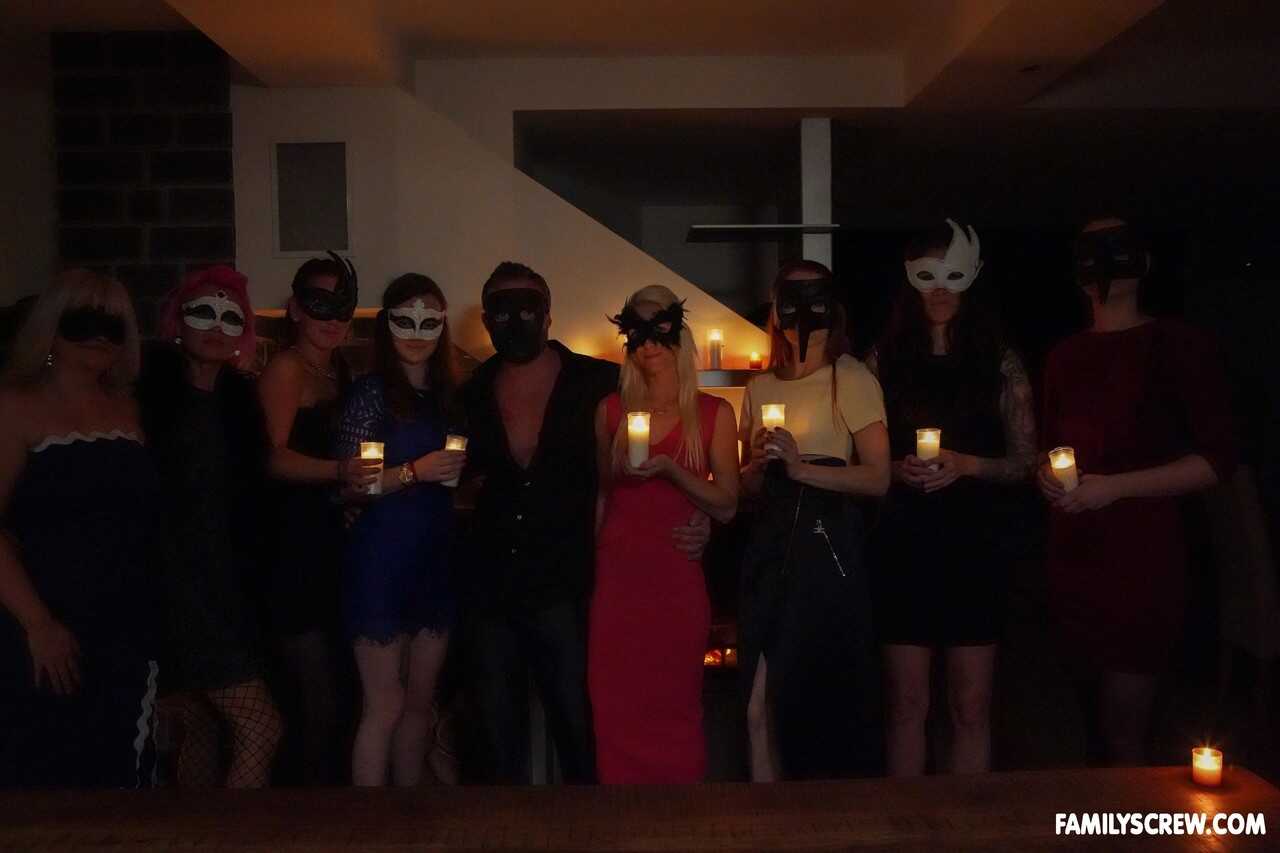 Dominatrix Masks: Ali Bordeaux and Friends Get Fucked by a Pervert During an Amateur Fetish Ceremony - Ali Bordeaux, Denis...