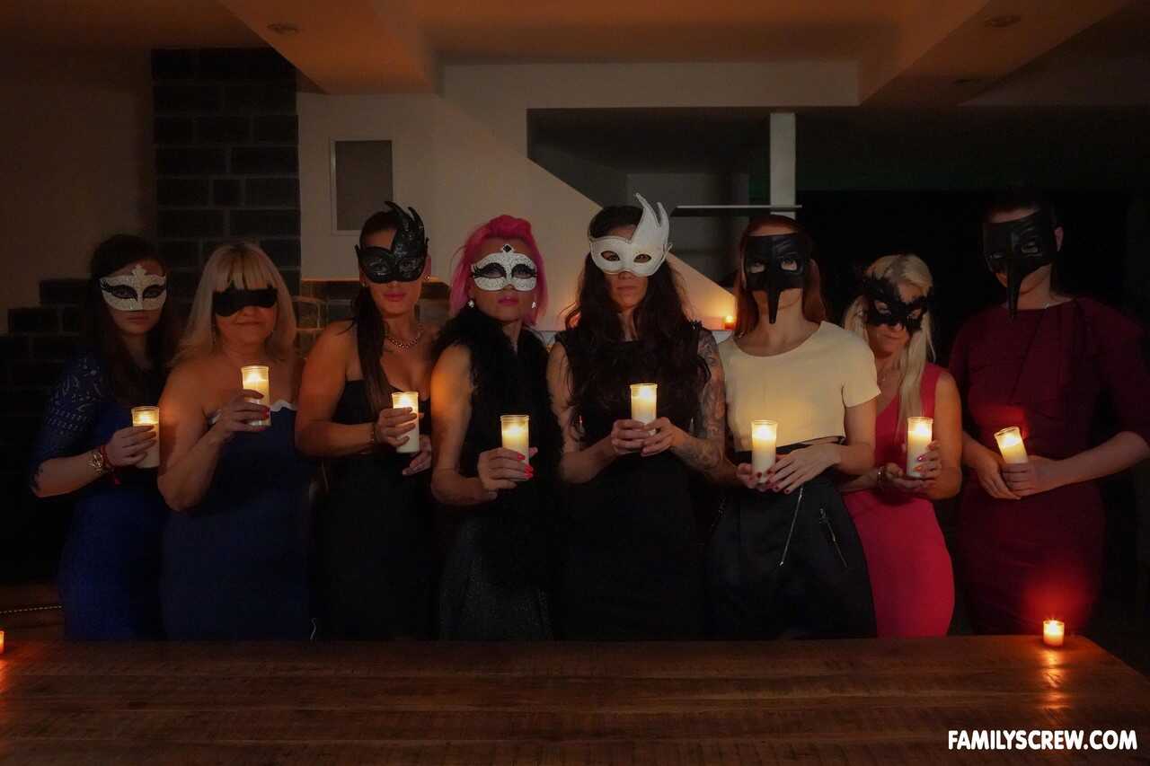 Dominatrix Masks: Ali Bordeaux and Friends Get Fucked by a Pervert During an Amateur Fetish Ceremony - Ali Bordeaux, Denis...