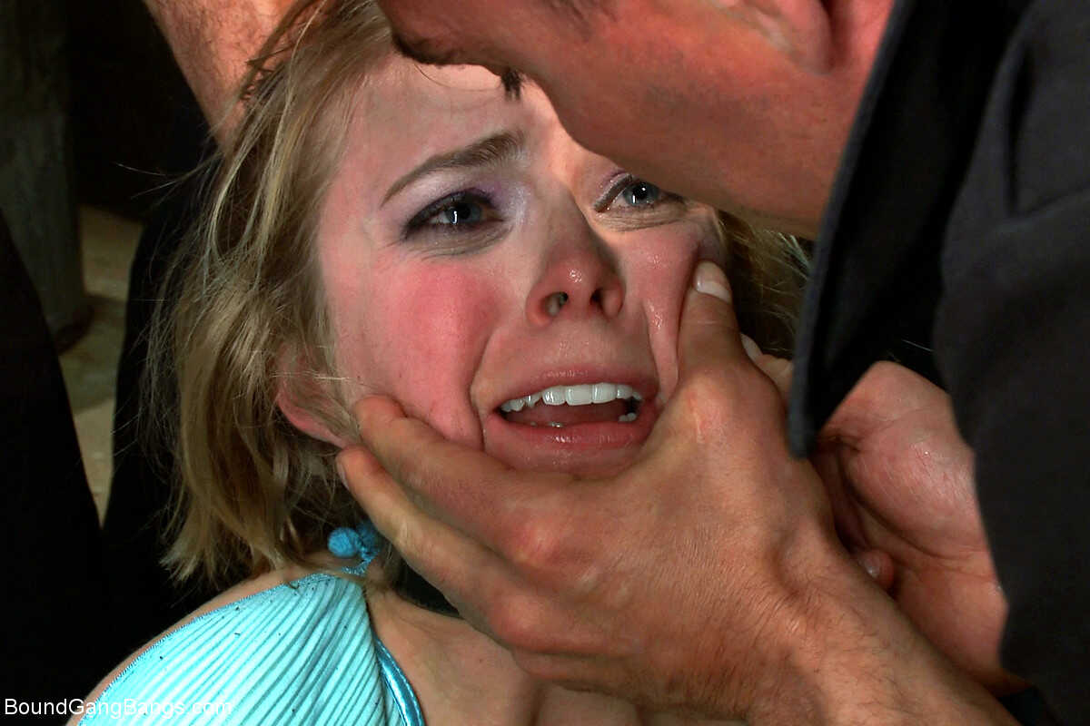 Penny Pax gets tied up and face fucked by dirty cops in a slutty amateur gangbang with Alex Gonz, Karlo Karrera, Marco Ban...