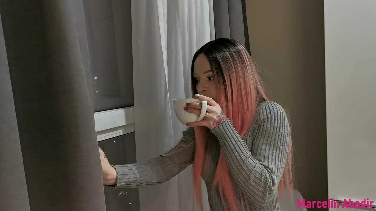 Pink-Haired Teen Marcelin Abadir Gets Double Penetrated After Sucking Dicks! - Marcelin Abadir