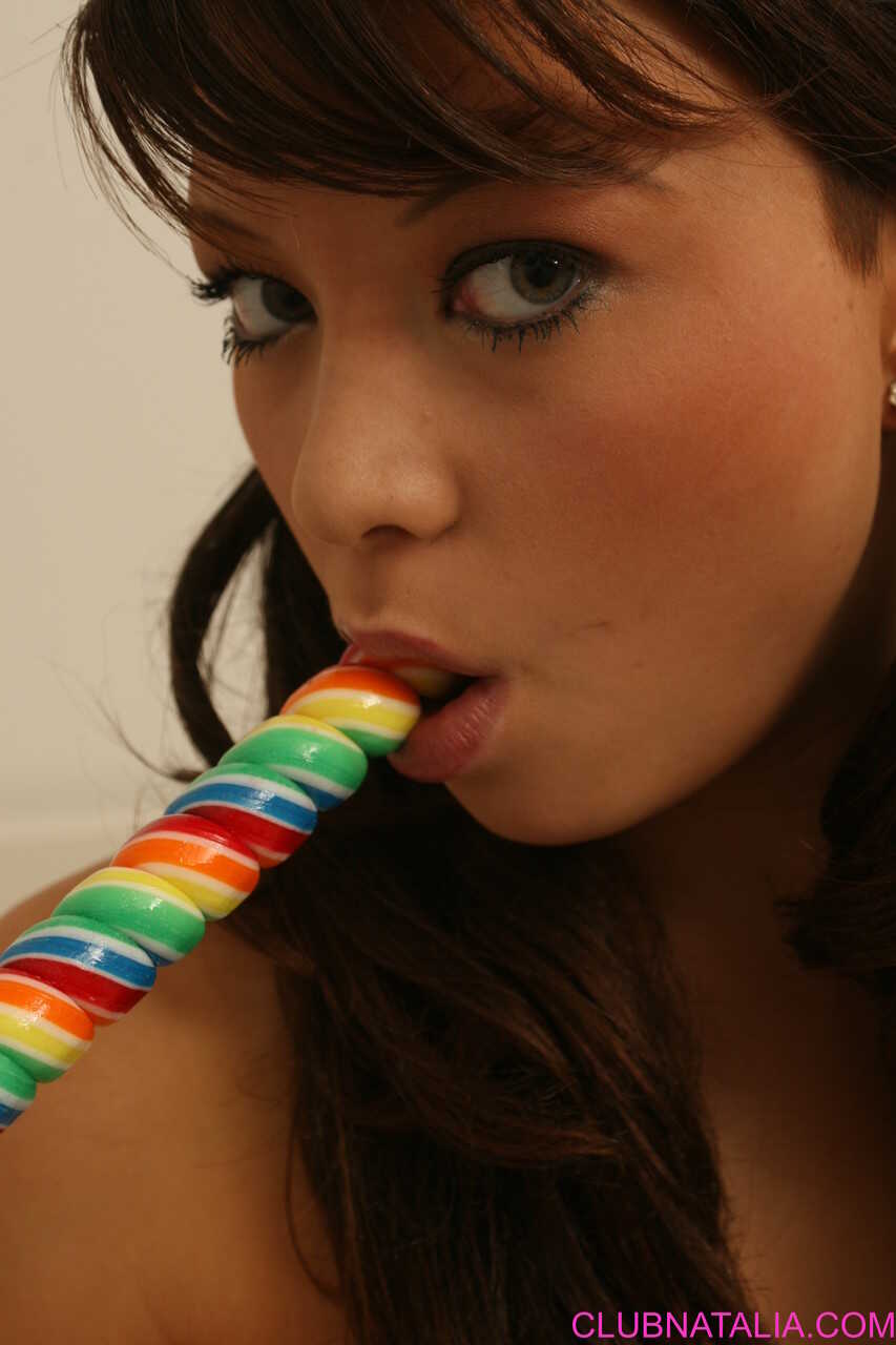 Naughty Natalia Forrest Licks Her Lolly While Stripping for You! - Natalia Forrest
