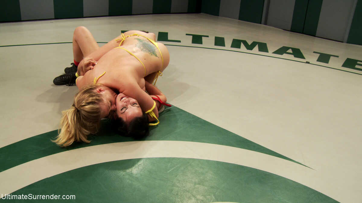 Knockout Lesbian Wrestling Orgy with Bryn Blayne, Holly Heart, Katie Summers, and Serena Blair - Bryn Blayne, Holly Heart,...