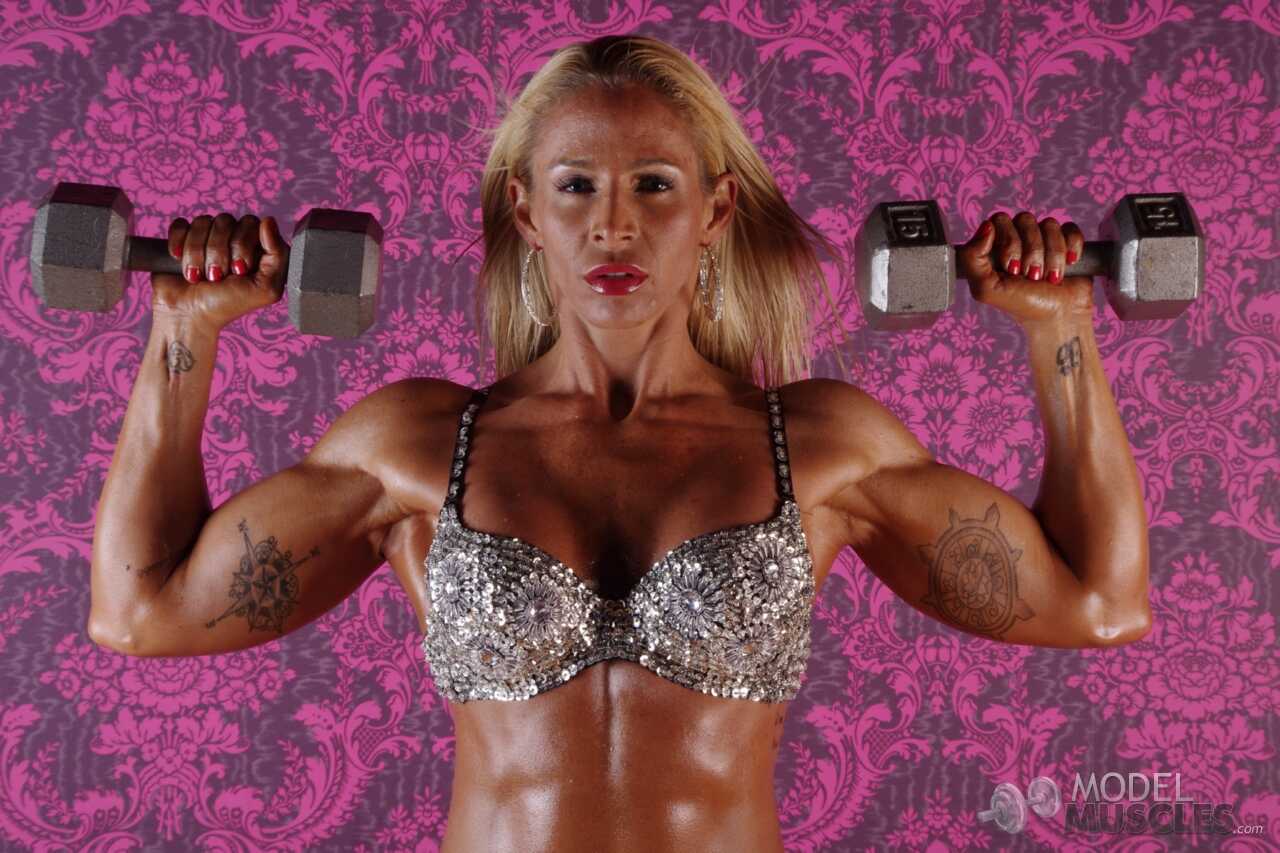 The Perfect Pump for a Buff Blonde Bombshell Jill Rudison Shows Off Her Curves in Lingerie - Jill Rudison