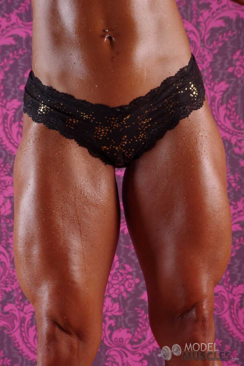 The Perfect Pump for a Buff Blonde Bombshell Jill Rudison Shows Off Her Curves in Lingerie - Jill Rudison