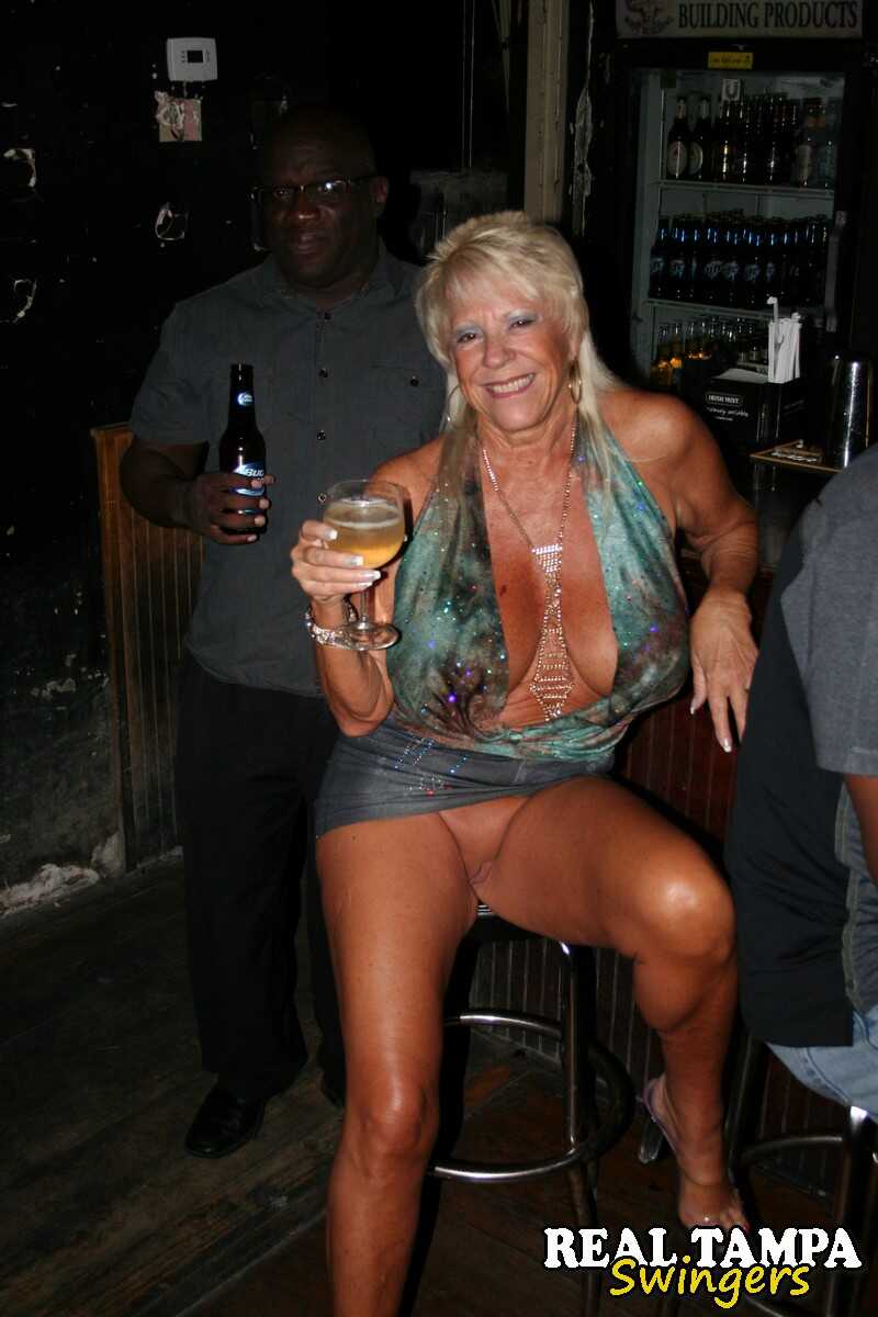 Horny matures with big juggs flaunt their bosoms in a night club 2: Amateur Swingers Mature Amateur - Double Dee, Kristine...