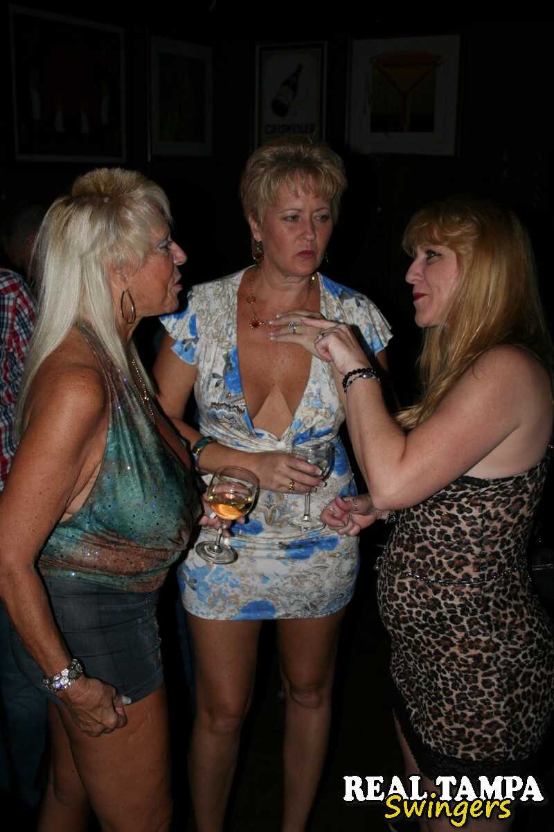 Horny matures with big juggs flaunt their bosoms in a night club 2: Amateur Swingers Mature Amateur - Double Dee, Kristine...