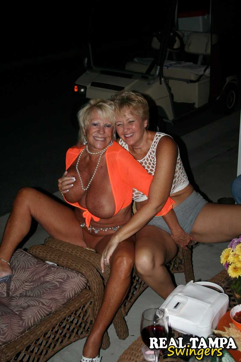 Over 50, Amateur Swingers, Kay Kummingz and Her Friends Expose Their Tasty Clams