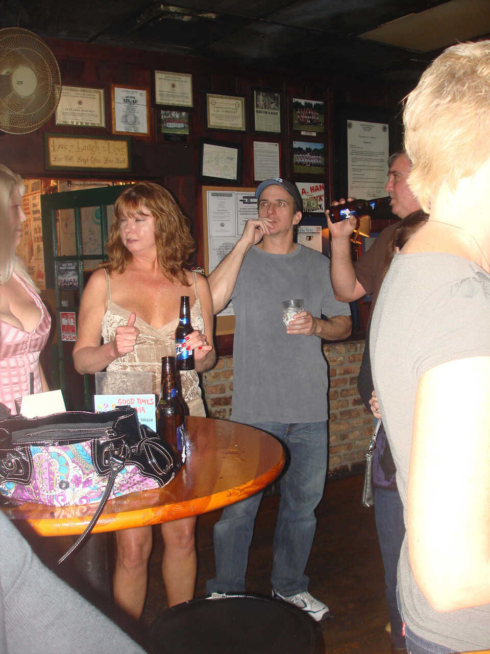 Sexy amateur wives show off their big tits and pussies at a nightclub with Dee Delmar and Double Dee - Dee Delmar, Double ...