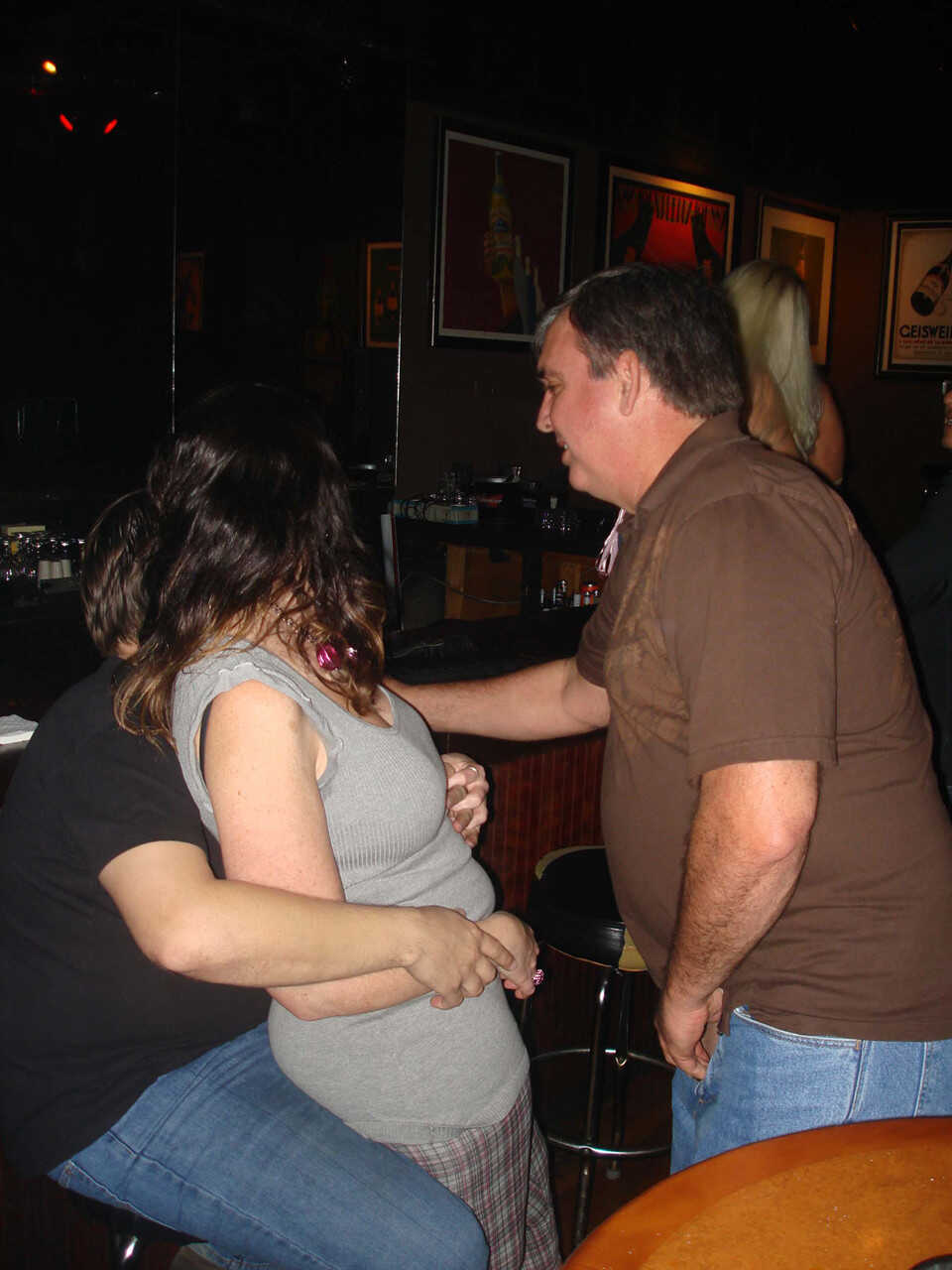 Sexy amateur wives show off their big tits and pussies at a nightclub with Dee Delmar and Double Dee - Dee Delmar, Double ...