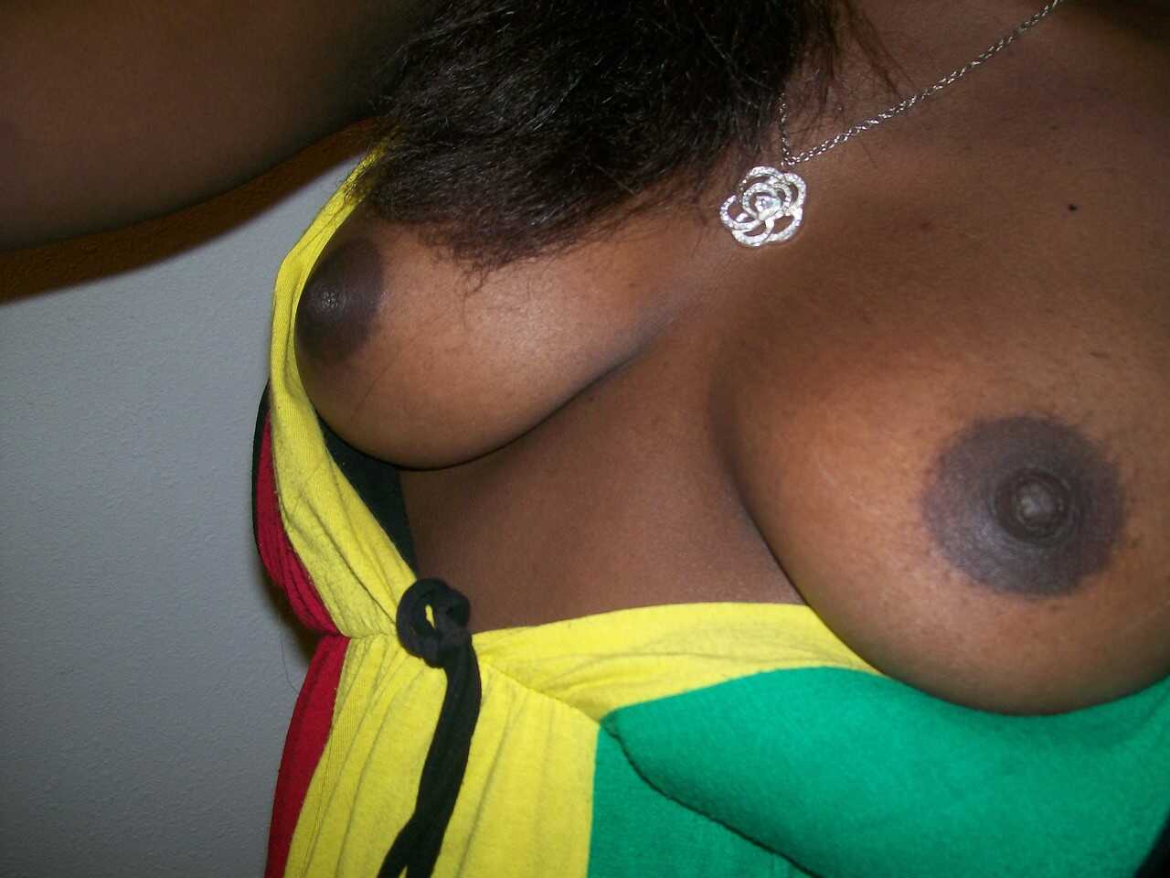 Tristina Brown's Naughty Selfies: Busty Ebony Teen Shares her Juicy Tits and Chocolate Holes - Tristina Brown