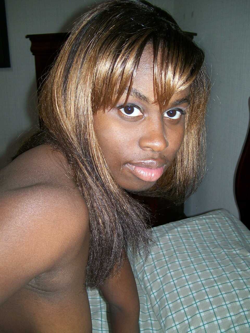 Tristina Brown's Naughty Selfies: Busty Ebony Teen Shares her Juicy Tits and Chocolate Holes - Tristina Brown