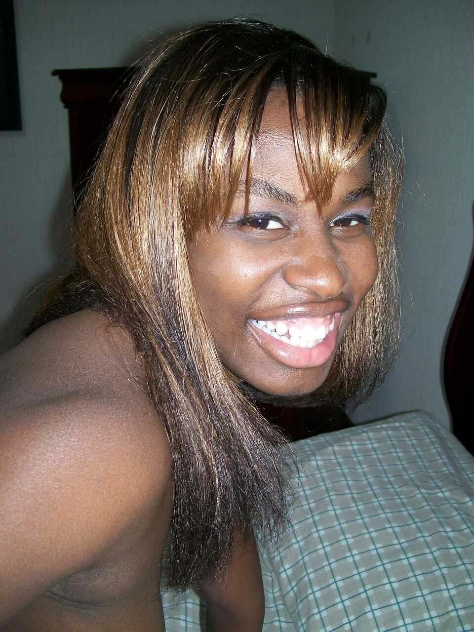 Tristina Brown's Naughty Selfies: Busty Ebony Teen Shares her Juicy Tits and Chocolate Holes - Tristina Brown