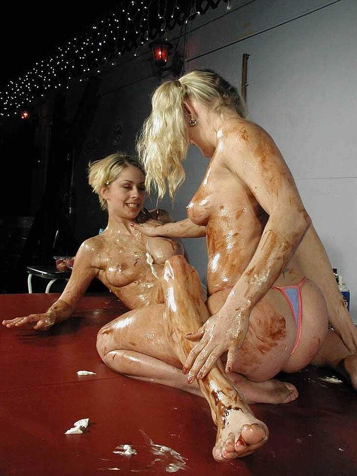 Sticky Sweet Lesbians: Camille and Jaquelyn Covered in Cream and Syrup - Camille Pattingson, Jaquelyn Madriaga