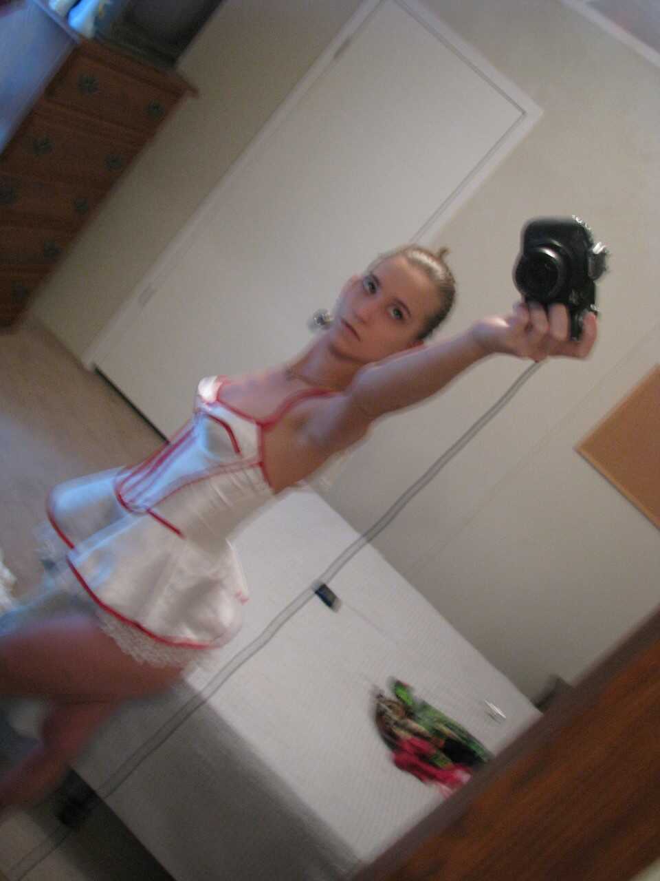 Busty Brandi's Bootylicious Boob-Selfies A Saucy Amateur's Mirrored Mini-Tit Moments! - Brandi Montes