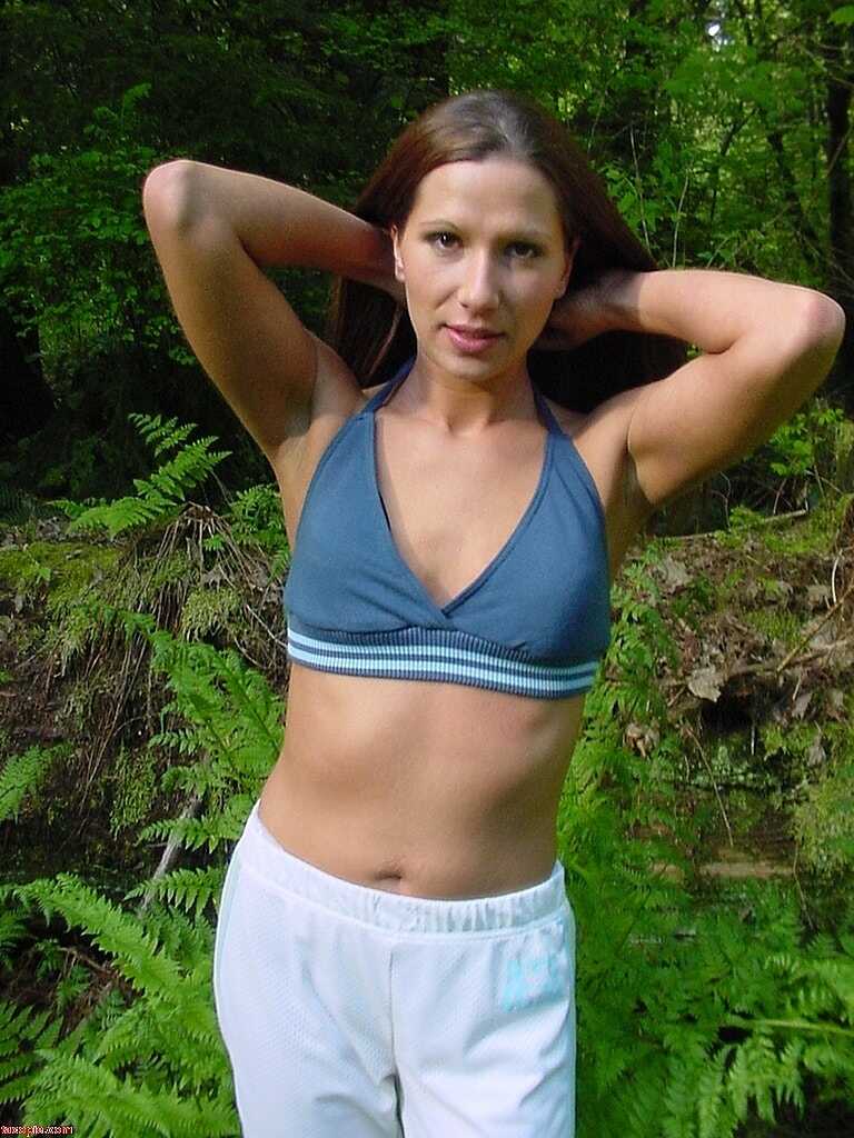 Sexy Alexis Suarez Stripping and Masturbating in Nature