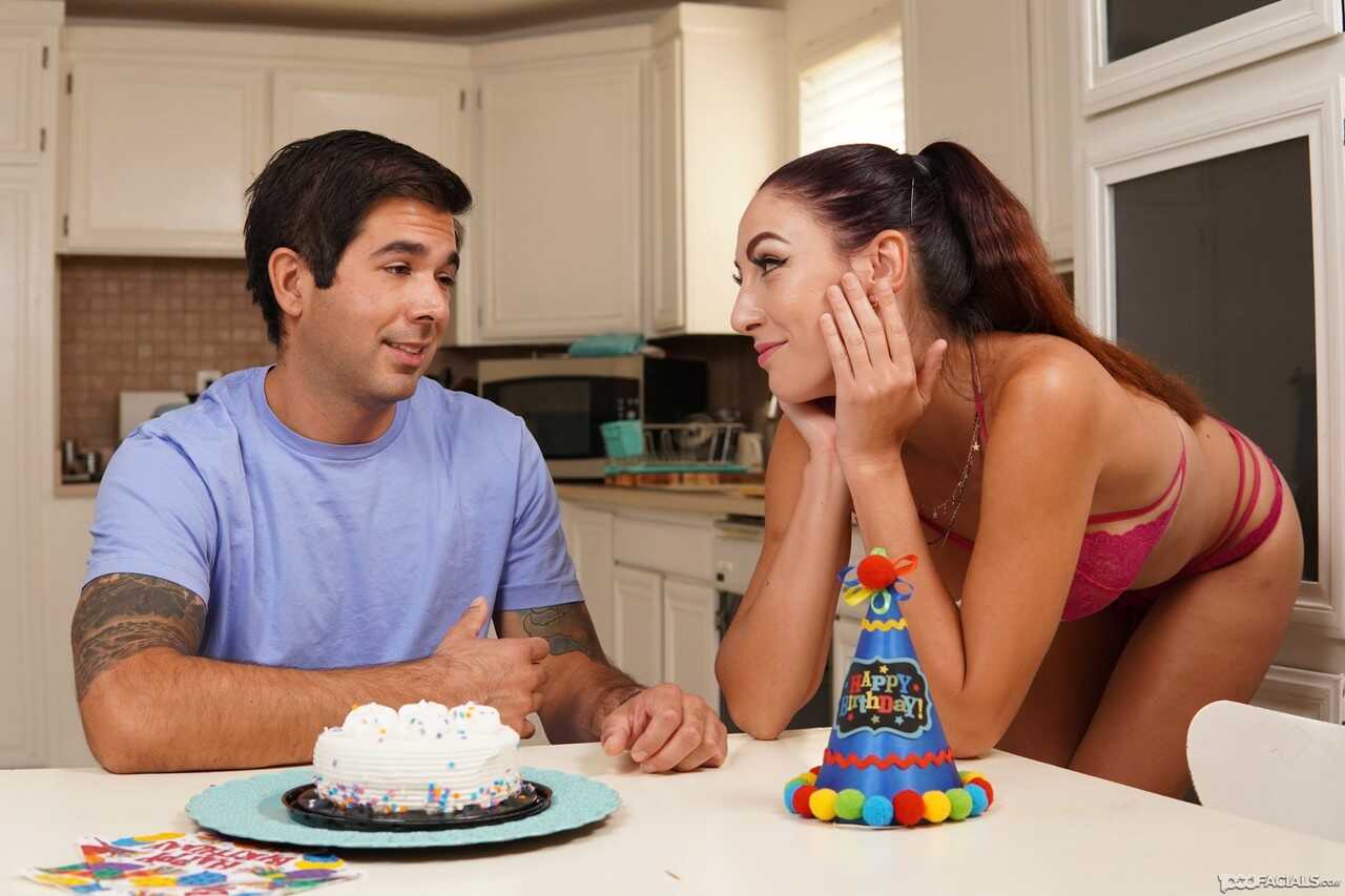 Busty Stepmom Artemisia Love Gives Her Young Stepson A Facial Birthday Oral Delight - Artemisia Love, Jon Rogue