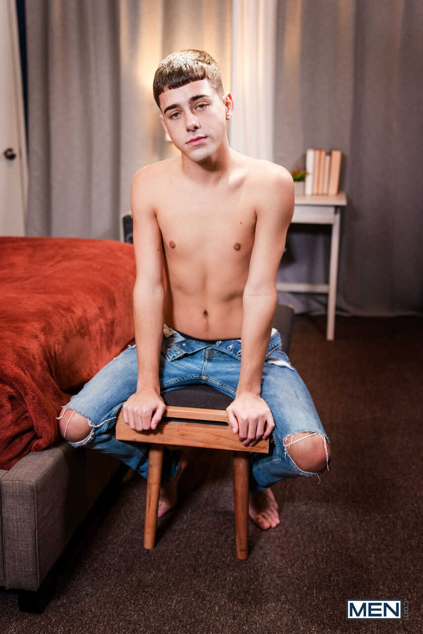 Twink Joey Mills Gets Double Penetrated By His Gay Roommate's Huge Cock - 